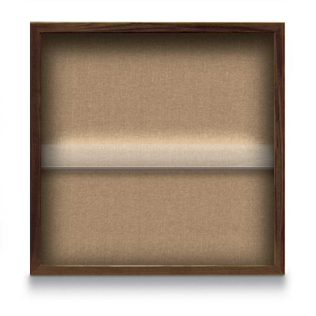 United Visual Products Outdoor Enclosed Combo Board, 48"x36", Satin Frame/White Porc & Amethyst UVCB4836OD-WHTPORC-AMETHY